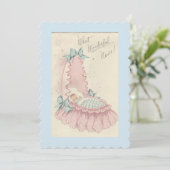 Ankündigung von Vintag Baby Boy Birth (Stehend Vorderseite)