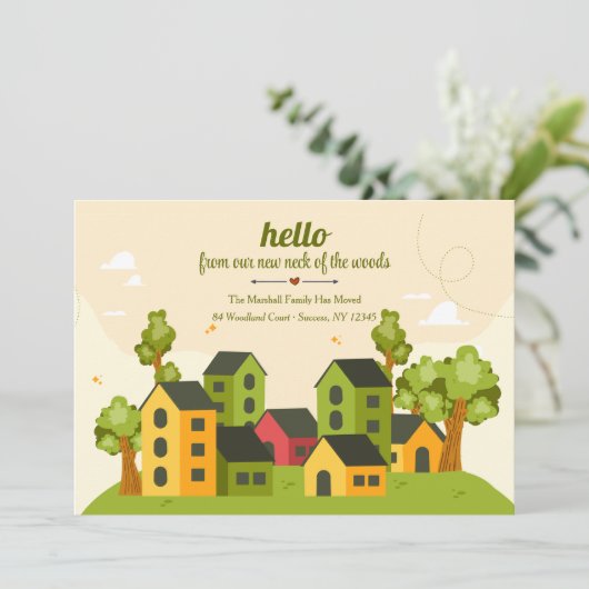 Ankündigung von Vorstadtbezirken Zuhause (Stehend Vorderseite)