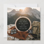 Ankündigung von Wander-Themed Schwangerschaft (Vorderseite)