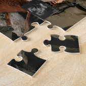 Ankündigung von Wander-Themed Schwangerschaft Puzzle (Seite)