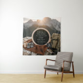 Ankündigung von Wander-Themed Schwangerschaft Wandteppich (Beispiel)