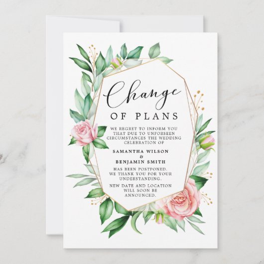 Ankündigung von Wasserfarbenveränderungen (Vorderseite)