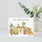 Ankündigung von "Watercolor Boho New Address Movin (Stehend Vorderseite)