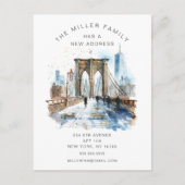 Ankündigung von Watercolor Brooklyn Bridge Moving (Vorderseite)
