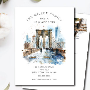 Ankündigung von Watercolor Brooklyn Bridge Moving