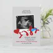 Ankündigung von Weihnachten Weihnachtsfeiertag (Stehend Vorderseite)