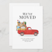 Ankündigung von Weve Moved Red Truck Moving (Vorne/Hinten)