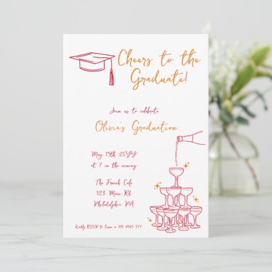 Ankündigung von Whimsical Abschluss (Stehend Vorderseite)