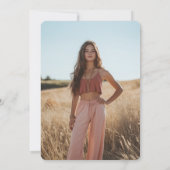 Ankündigung von Whimsical Foto Abschluss Blush Pin (Rückseite)