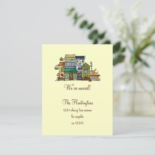 Ankündigung von Whimsical Zuhause Moving (Stehend Vorderseite)