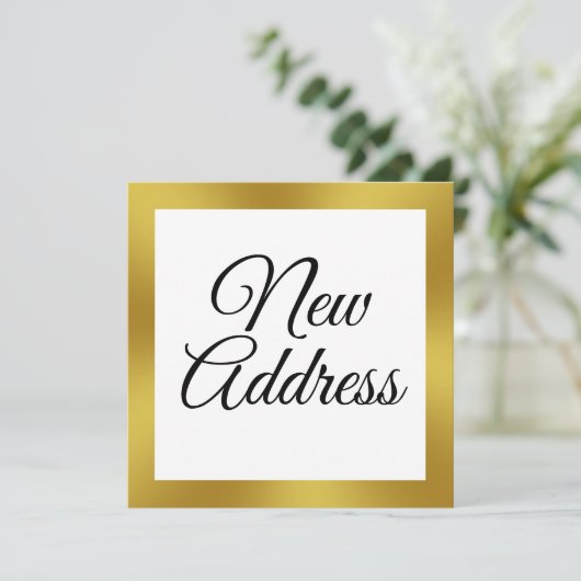 Ankündigung von White and Imitate Gold Moving (Stehend Vorderseite)