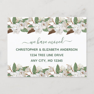 Ankündigung von White Floral Magnolias Script Movi