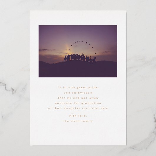 Ankündigung von White Modern Grad Gold Marble (Rückseite)