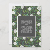 Ankündigung von White Rose Gray Foto Abschluss (Rückseite)