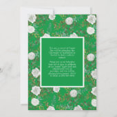 Ankündigung von White Rose Green Foto Abschluss (Rückseite)