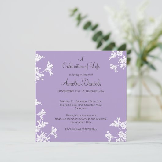 Ankündigung von "White Wildblume" (Stehend Vorderseite)