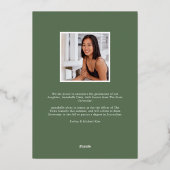 Ankündigung von Wild Meadow Foil Foto Abschluss (Rückseite)