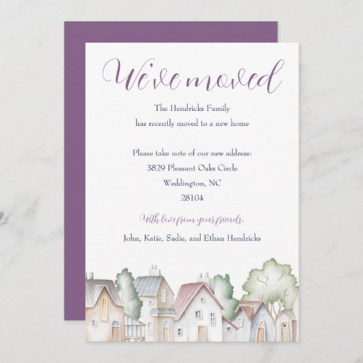 Ankündigung von Wohnsiedlungen (Vorne/Hinten)