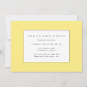 Ankündigung von Yellow Graduate Script Abschluss (Rückseite)