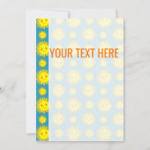 Ankündigung von Yellow Sun Face Pattern (Vorderseite)