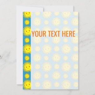 Ankündigung von Yellow Sun Face Pattern