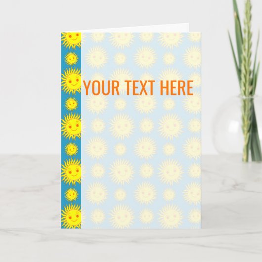 Ankündigung von Yellow Sun Face Pattern (Vorderseite)