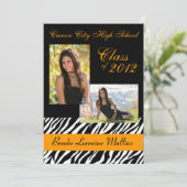 Ankündigung von Zebra-Abschluss (Stehend Vorderseite)