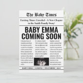 Ankündigung von Zeitungsstil-Schwangerschaft mit F (Stehend Vorderseite)