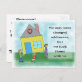 Ankündigung von Zuhause Moving (Vorne/Hinten)