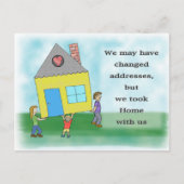 Ankündigung von Zuhause Moving (Vorderseite)