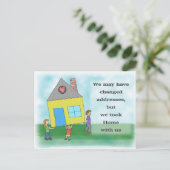 Ankündigung von Zuhause Moving (Stehend Vorderseite)