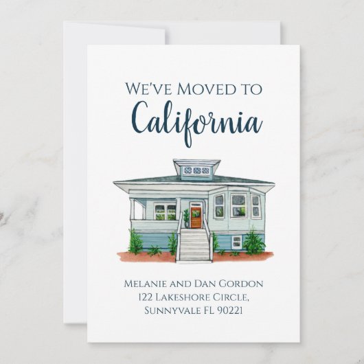 Ankündigung von Zuhause Moving (Vorderseite)