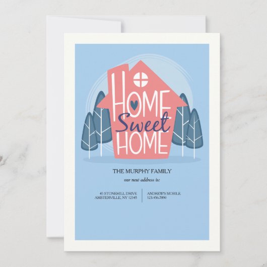 Ankündigung von Zuhause Sweet Zuhause Moving (Vorderseite)