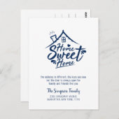 Ankündigung von Zuhause Sweet Zuhause Moving Postkarte (Vorne/Hinten)