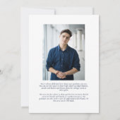 Ankündigung von zwei Fotos Abschluss (Rückseite)