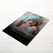 Ankündigung von zwei Fotos Black Foil Birth (Gedreht)