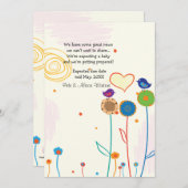 Ankündigung wachsender Schwangerschaft (Vorne/Hinten)