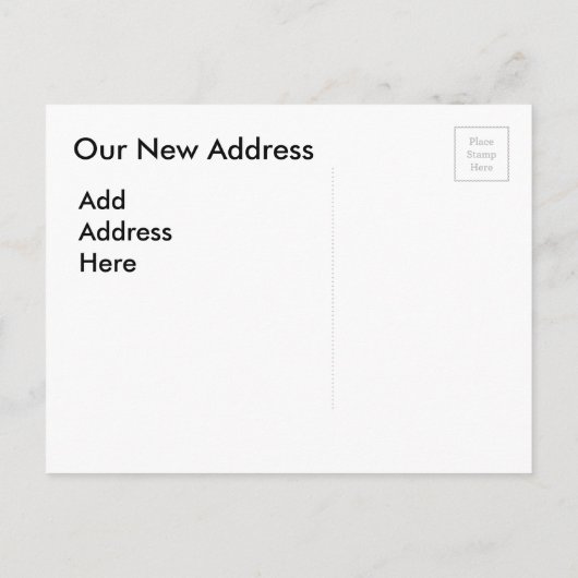 Ankündigung "Wir bewegen uns" Postkarte (Rückseite)