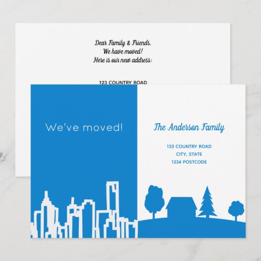 Ankündigung zu blauen Farben (Vorne/Hinten)