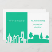 Ankündigung zu grünem Weiß in der Stadt (Vorne/Hinten)