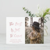 Ankündigung zum Abschluss eines inspirierenden Fot (Stehend Vorderseite)