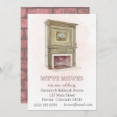 Ankündigung zum Ändern der Adresse, Fireplace (Vorne/Hinten)