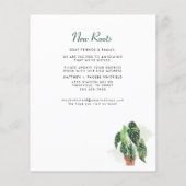 Ankündigung zum Ändern der Zuhause-Adresse (Rückseite)