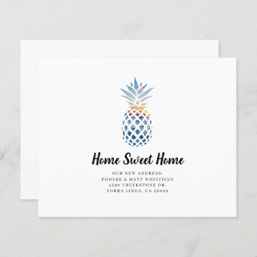 Ankündigung zum eleganten Adressenwechsel (Vorne/Hinten)