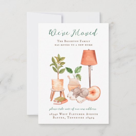 Ankündigung zum gemütlichen Zuhause-Moving (Vorderseite)