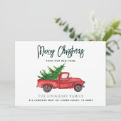 Ankündigung zum niedlichen Lkw-Weihnachtsfest (Stehend Vorderseite)