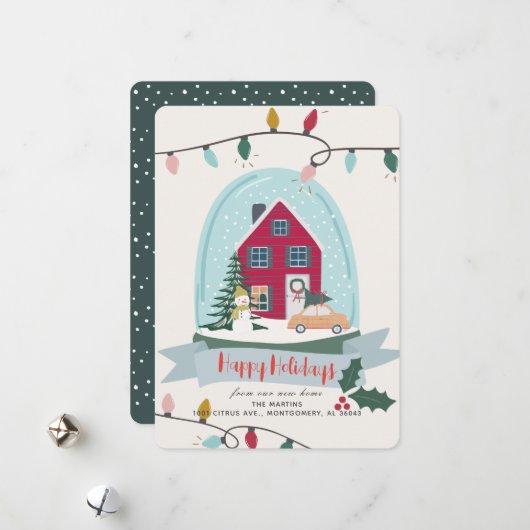 Ankündigung zum Schneeglobe (Vorderseite/Rückseite Beispiel)