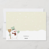 Ankündigung zum Schneemann (Rückseite)