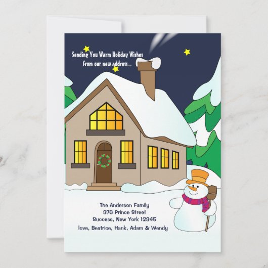 Ankündigung zum Snowman Holiday Moving (Vorderseite)