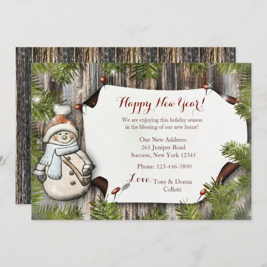 Ankündigung zum Snowman Holiday Moving (Vorne/Hinten)